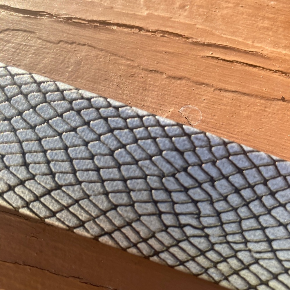 Silver snakeskin belt - Picture 7 of 8